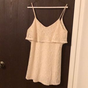 Lace top with spaghetti straps